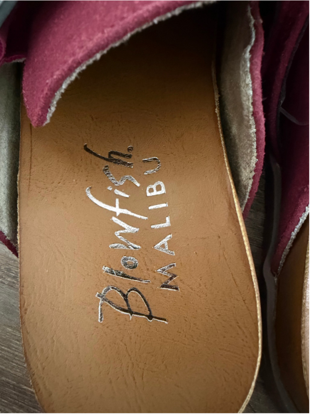 Blowfish Malibu Burgundy Mules & Clogs Size 7.5 NWT - Picture 3 of 5